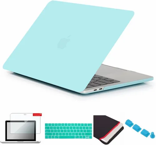 Vista 19 de Se7enline Compatible con MacBook Pro Touch Bar Case 2016/2017/2018/2019, funda rígida mate para Mac Pro de 13 pulgadas, A1706/A1989/A2159, funda