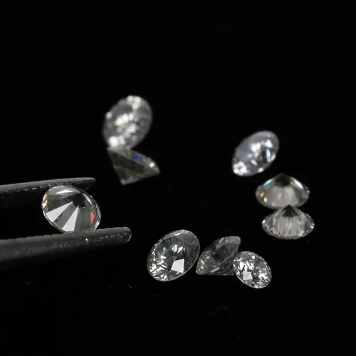 Vista 3 de 0.10ct 1pc Diamante CVD para ajuste de joyería de diamante blanco cultivado en laboratorio Color de diamante IJ, Claridad-VS12, Gema, diamante blanco