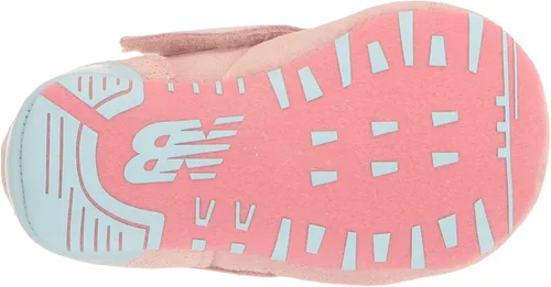 Vista 4 de New Balance Tenis 574 V1 para cuna con gancho y bucle para niños