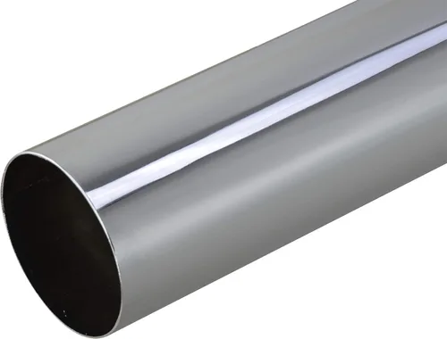 Vista 4 de Tubo de escape curvado cromado de 5 "OD×24