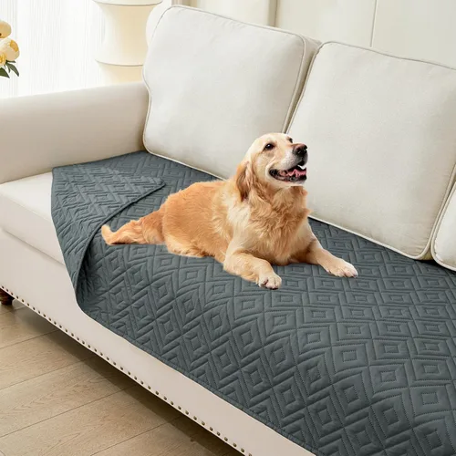 Vista 39 de hyha Manta impermeable para perros, funda suave para cama de perro, mantas para mascotas, funda impermeable para sofá y sillón para perros lavable