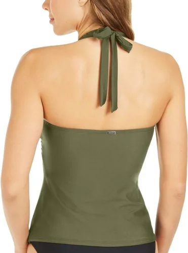 Vista 2 de DKNY Top tankini con cuello en V estándar para mujer
