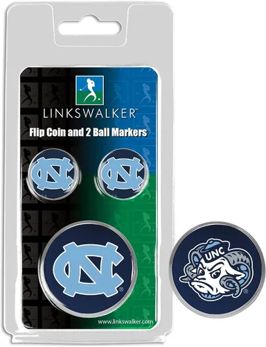Vista 4 de LinksWalker Flip Decision Challenge Coin con 2 marcadores de pelota de golf Paquete de regalo de golfista