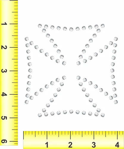 Vista 3 de Rhinestone Genie Plantilla magnética de diamantes de imitación de 4 pulgadas, color negro