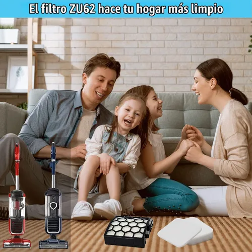 Vista 6 de Filtro de repuesto para Shark Navigator Zero-M Pet Pro ZU102 ZU100 ZU62