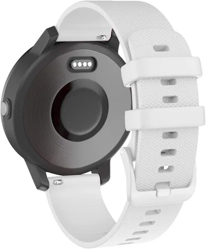 Vista 9 de ISABAKE Correa de reloj de 0.787 in para Garmin Vivoactive 3/Forerunner 165/55/245/645 Gris
