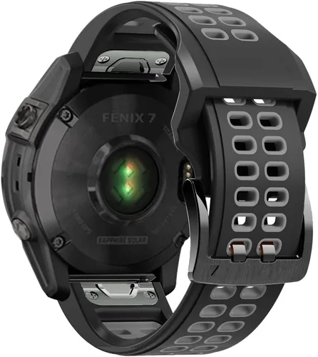 Vista 12 de REYDA Correa de silicona compatible con Garmin Fenix 8 Pro/8/E 1.850 in, 0.866 in, correa de reloj de ajuste rápido, suave, flexible, correa de Azul