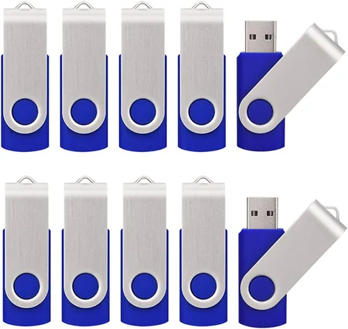 Vista 3 de Paquete de 50 unidades USB 2.0 de memoria flash de 128 MB, color negro
