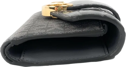 Vista 3 de Michael Kors Carmen - Cartera plegable con solapa mediana en gris jaspeado multicolor gris jaspeado Heather Grey Multi Cartera