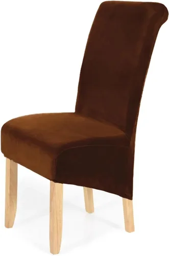 Vista 11 de 4 fundas para sillas de comedor, terciopelo elástico, extraíble, lavable, grande, suave, para comedor, cocina, hogar, restaurante, silla (negro)