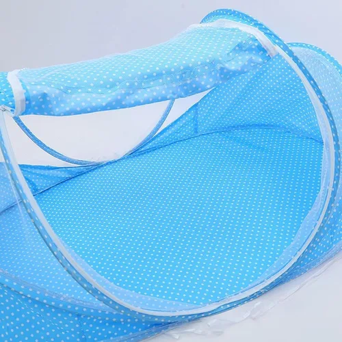 Vista 5 de Tefola Mosquitera para bebé, red plegable para cuna, ropa de cama de bebé, portátil, cómodo, almacenamiento plegable para niños, suministros