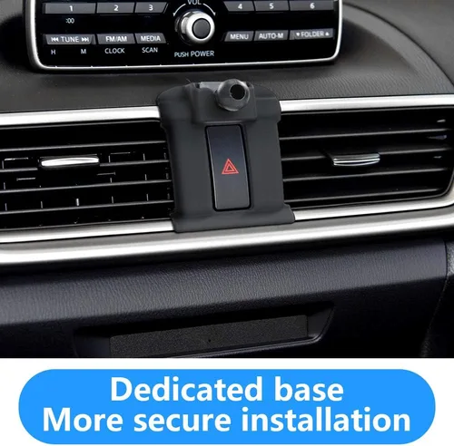 Vista 4 de LUNQIN - Soporte para teléfono de coche para Mazda 3 Sedan 2014 2015 2016 2017 2018 y Mazda-3 Hatchback 2014-2018 Auto Interior Accesorios Mejor