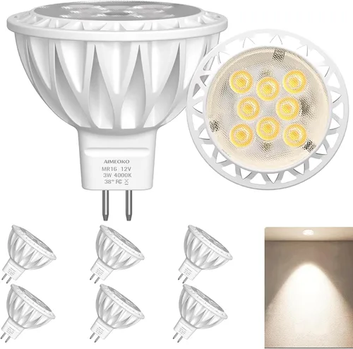 Vista 15 de MR16 Bombillas LED GU5.3 12 V 3 W (equivalente a 35 vatios) 2700 K