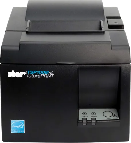 Vista 2 de Star Micronics Paquete TSP143IIILAN - Impresora térmica de recibos Ethernet (LAN) con cajón de efectivo de 4 billetes/5 monedas de 13 x 13 pulgadas