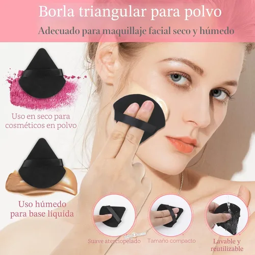Vista 4 de Kit de aplicadores desechables con esponja de maquillaje, paleta de mezcla, suministros para artistas, accesorios, varitas de rímel, pinceles