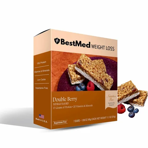 Vista 10 de BestMed - Barra de proteínas – 0.55 onzas de proteína, baja en carbohidratos, baja en azúcar, alta fibra, baja en calorías, barra nutricional