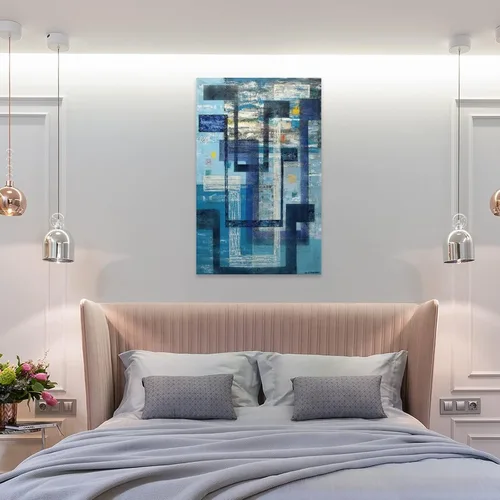 Vista 8 de QINGLIN Irene Rice Pereira Poster-The Spirit of Air Circa Canvas Poster Bedroom Decor Sports Landscape Office Room Decor Poster Gift