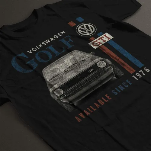 Vista 4 de Volkswagen Golf GTI Racing Distressed Camiseta para hombre