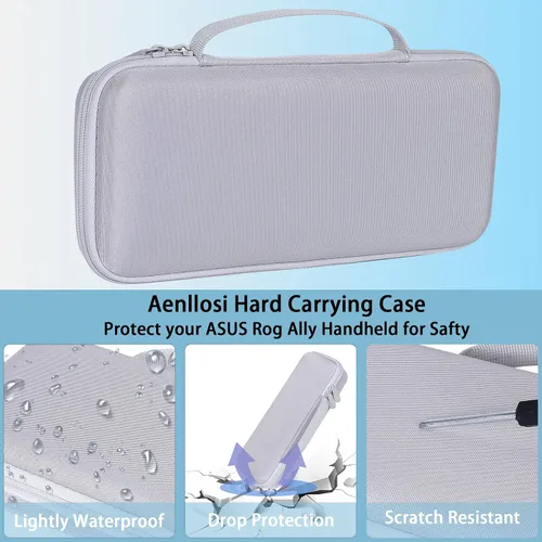 Vista 3 de Aenllosi Hard Carrying Case Replacement for ASUS ROG Ally XRog Ally 7 inch 120Hz Gaming Handheld,Organizer for AMD Z1 Extreme Processor Game