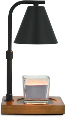 Vista 2 de Lámpara calentadora de velas con temporizador para mujer, calentador de velas de altura ajustable, regalos de inauguración de la casa, decoración