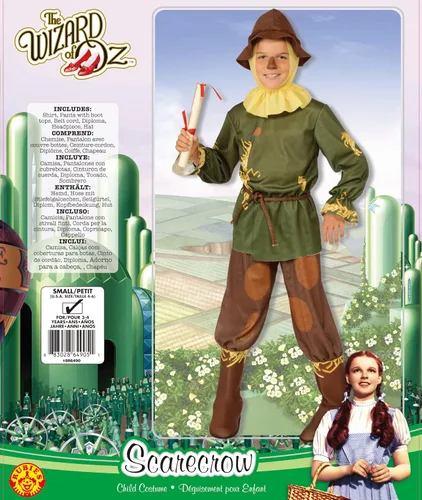 Vista 2 de Disfraz del espantapájaros de Mago de Oz, diseño de sensaciones de Halloween (Edición de 75 aniversario)