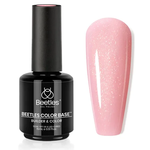 Vista 12 de Beetles - Esmalte de uñas en gel base color nude, 15 ml, base de goma 5 en 1, marrón neutro claro, punta francesa, esmalte de uñas en gel Base