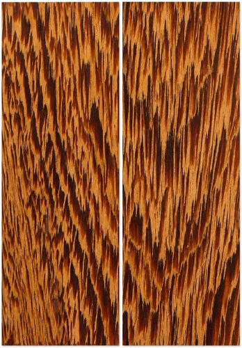 Vista 30 de IECAP LLC Paneles de madera a espejo de madera de palo negro africano para mango de cuchillo – Materiales para mango de cuchillo – Escalas