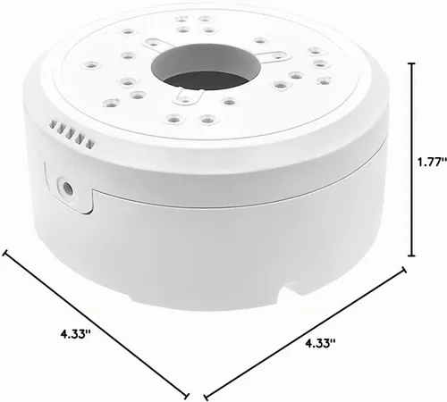 Vista 8 de Soporte universal de montaje de caja de conexiones para cámara de seguridad, caja de conexiones de plástico compatible con panel solar Arlo y panel