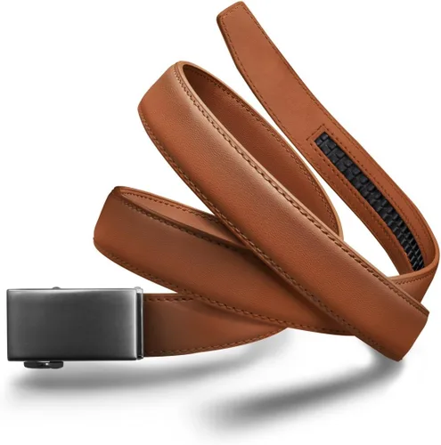 Vista 42 de Mission Belt Cinturón de trinquete de cuero para mujer, colección de cuero de 1.181 in oro/cuero negro