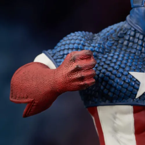 Vista 9 de Diamond Select Toys Marvel Comics: Capitán América busto de resina a escala 1:7, multicolor, 6 pulgadas
