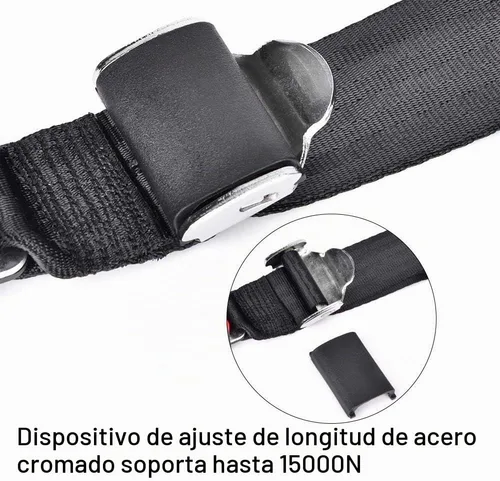 Vista 3 de Correa de interfaz general para asientos de pasajeros de coche, con el conector de la correa del asiento del coche, paquete de 1