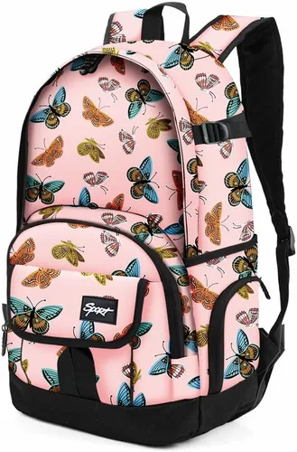 Vista 31 de Mochila escolar estilo Rickyh, mochila de viaje para hombres y mujeres, mochila ligera con compartimento para portátil, Tamaño único