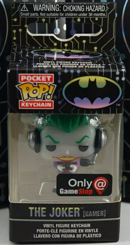 Vista 3 de Funko Pocket Pop! Llavero El Joker (Gamer) Exclusivo