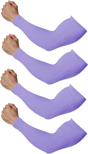 Vista 25 de 4 pares de mangas de brazo para hombres y mujeres - para cubrir tatuajes - manga deportiva refrescante para baloncesto, golf, fútbol