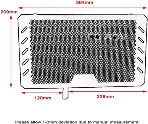 Vista 7 de Radiator Grille Guard for Suzuki V-Strom DL650 VSTROM DL 650 VSTROM650 2013-2019 Motorcycle Radiator Grille Guard Protector Grill Cover Protection
