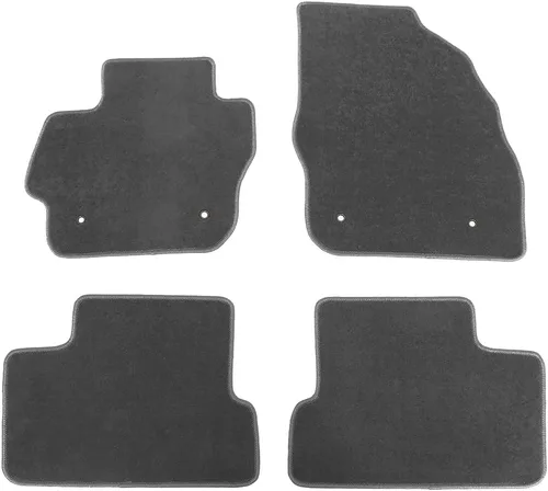 Vista 9 de Tapete de nailon para automóvil Mazda 3 2010-2013, negro, 4 unidades Durable, Soft, Lightweight, Three-Layer, Precision Stitching, Anti-slip, Easy