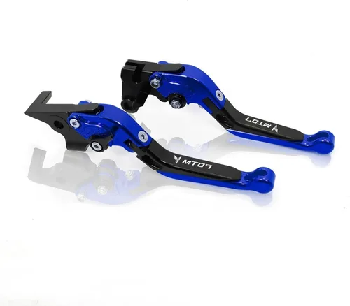 Vista 25 de Palancas de embrague de freno plegables ajustables para motocicleta para Yamaha MT-07 FZ-07 FZ07 MT07 2014 2023 Manijas de control delantero