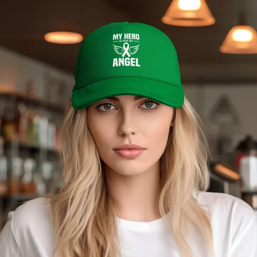 Vista 5 de My Hero is Now My Angel Cap Fashion Trucker Baseball Hat Unisex