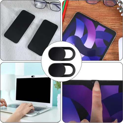 Vista 7 de 60 fundas para cámara para laptop, cubierta frontal ultrafina para teléfono, fuerte adherente, cubierta deslizante para cámara web, fundas