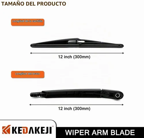 Vista 5 de Juego de limpiaparabrisas trasero compatible con Nissan Rogue 2014-2018 compatible con Nissan Pathfinder 2013-2018 Nissan Rogue 2014-2018
