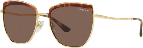 Vista 2 de Vogue Eyewear Woman Sunglasses Top BordeauxRose Gold Frame, Pink Gradient Brown Lenses, 54MM