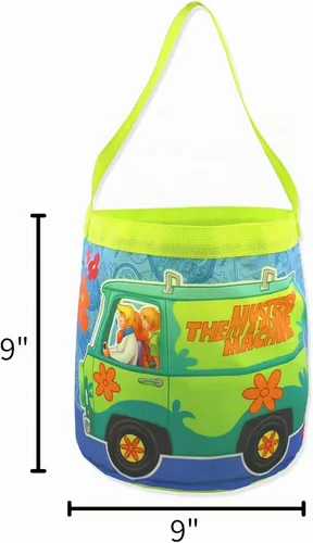 Vista 4 de Scooby-Doo Mystery-Machine - Cesta de regalo de nailon para niños (talla única, azul)