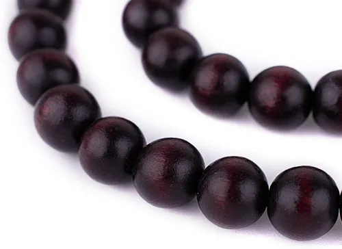 Vista 135 de TheBeadChest: cuentas de madera redondas naturales de 0.315 pulgadas, cuentas de madera sueltas espaciadoras para fabricar joyas, 4 tamaños