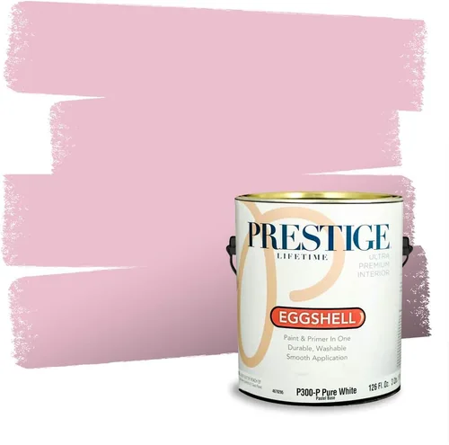Vista 105 de Prestige Paints Pintura exterior e imprimación en uno, 1 galón, plano, coincidencia comparable de Valspar* Amber Rose*