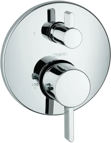 Vista 5 de hansgrohe Ecostat 04233820 - Moderna válvula de ducha con equilibrio de presión en níquel cepillado