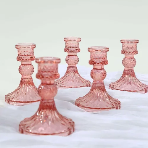 Vista 16 de Efavormart - Candelabro de acrílico transparente con 9 brazos, soporte para velas con base cuadrada, 4 pies de alto