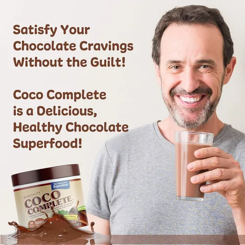 Vista 4 de New Vitality Coco Complete - Suplemento en polvo superalimento que aumenta el sistema inmunológico y el metabolismo, apoyo energético, sin azúcar