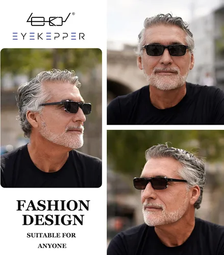 Vista 2 de Eyekepper gafas de sol polarizadas con resorte de fácil sujeción, Marrón