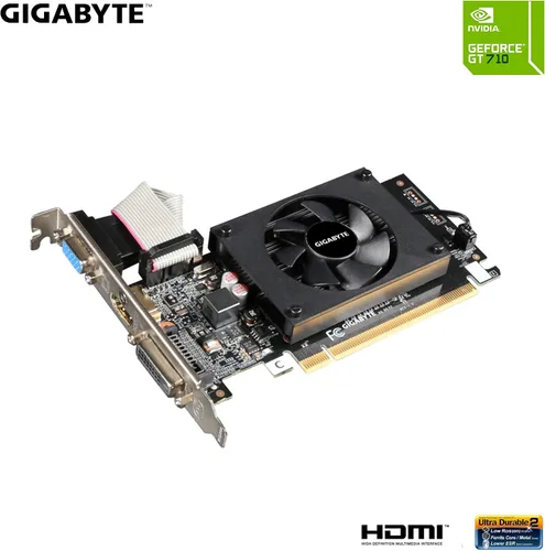 Vista 3 de Gigabyte 2 GB de RAM DDR3 SDRAM Tarjetas de gráficos de vídeo GV-N710D3-2GL REV2.0