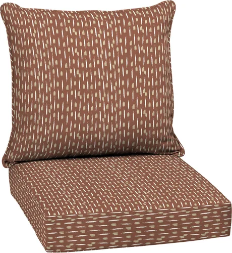 Vista 26 de Arden Selections Juego de asiento profundo para exteriores, 24 x 24, a prueba de lluvia, resistente a la decoloración, asiento profundo y cojín